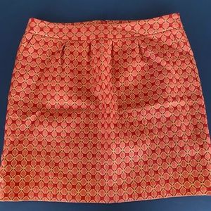 Halogen red and gold mini skirt